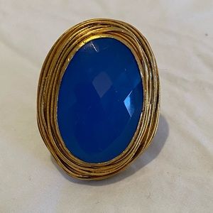 Blue Stone Cocktail Ring